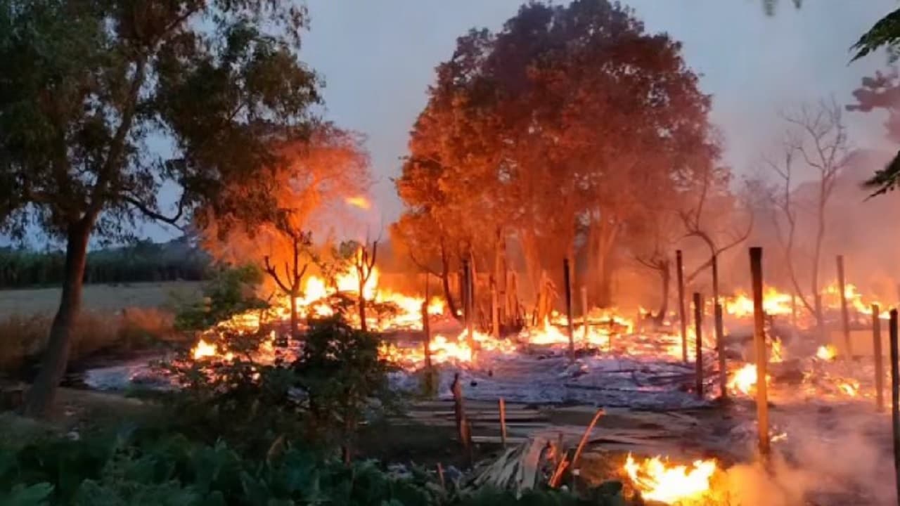 बिहार: भागलपुर के तेतरी में फर्नीचर दुकान में लगी भीषण आग, लाखों की संपत्ति जलकर हुई खाक