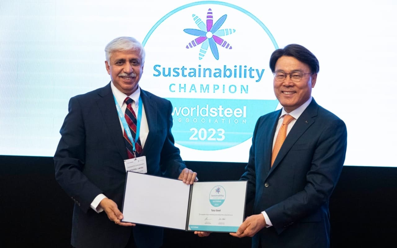 टाटा स्टील को उत्कृष्ट प्रदर्शन और प्रयासों के लिए मिला सम्मान, '2023 स्टील सस्टेनेबिलिटी चैंपियन' घोषित