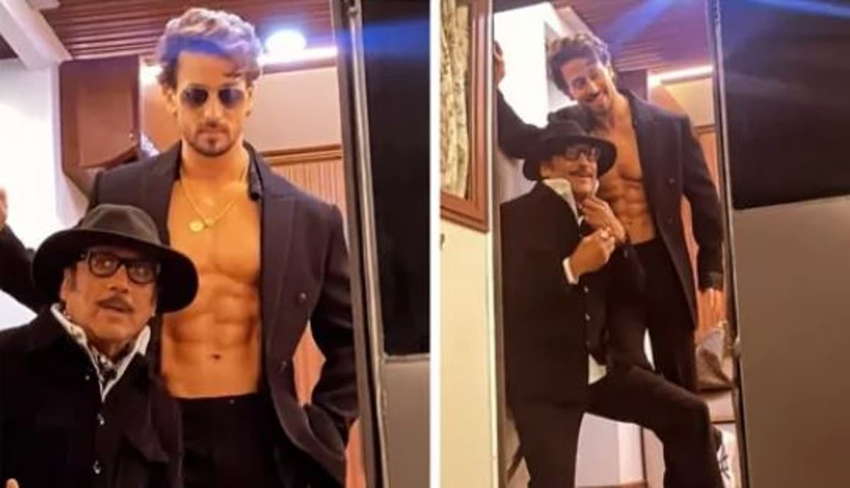 टाइगर श्रॉफ ने पापा जैकी संग वैनिटी वैन में दिया पोज, VIDEO शेयर कर कहा- डैडी संग बने रहने की कोशिश...