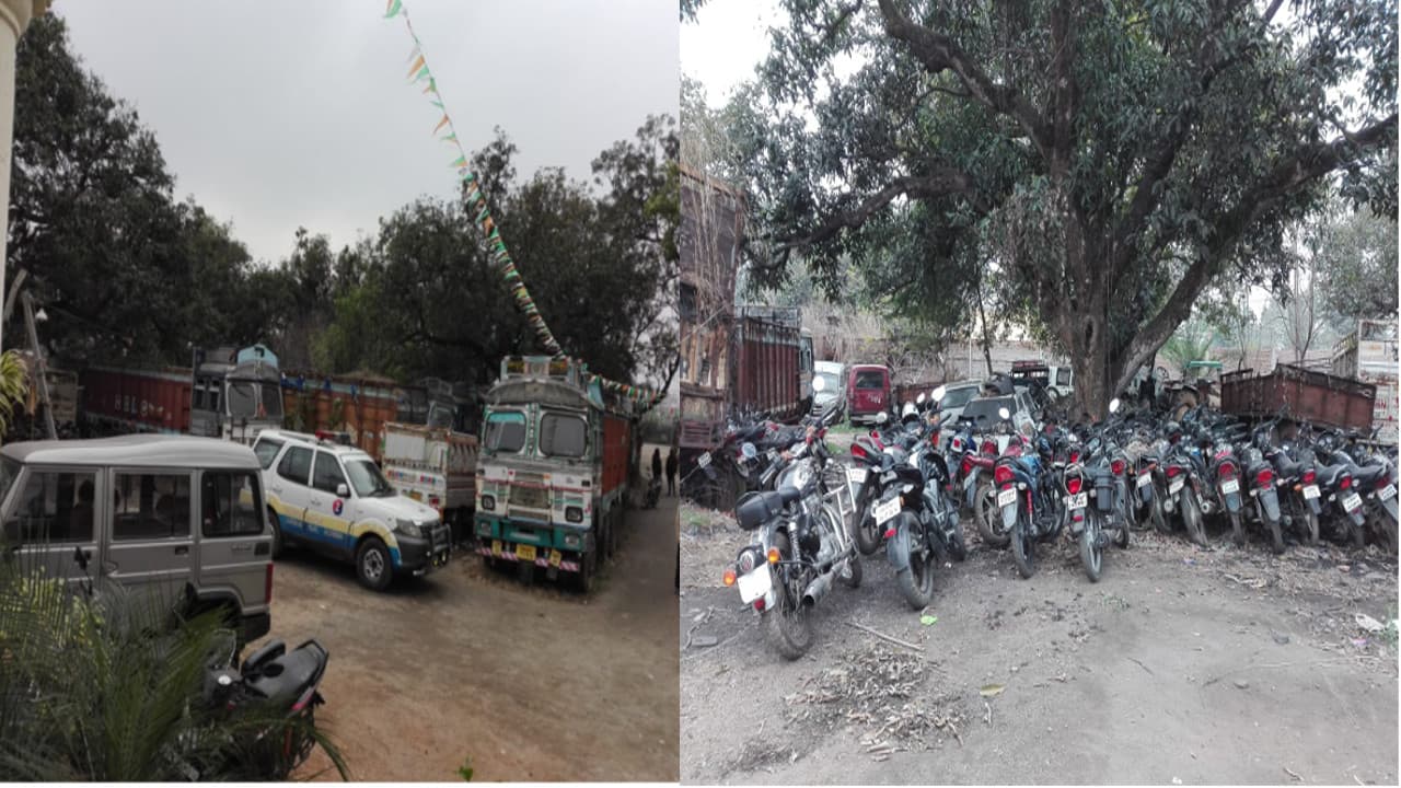 Jharkhand news: लाखे पंचायत भवन में शिफ्ट हुआ मुफ्फसिल थाना, करोड़ों की जब्त संपत्ति है भगवान भरोसे