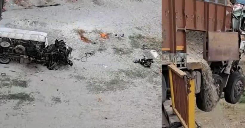 यूपीः प्रयागराज में भीषण सड़क हादसा, दो ट्रकों की आपस में हुई टक्कर, तीन लोगों की मौके पर मौत