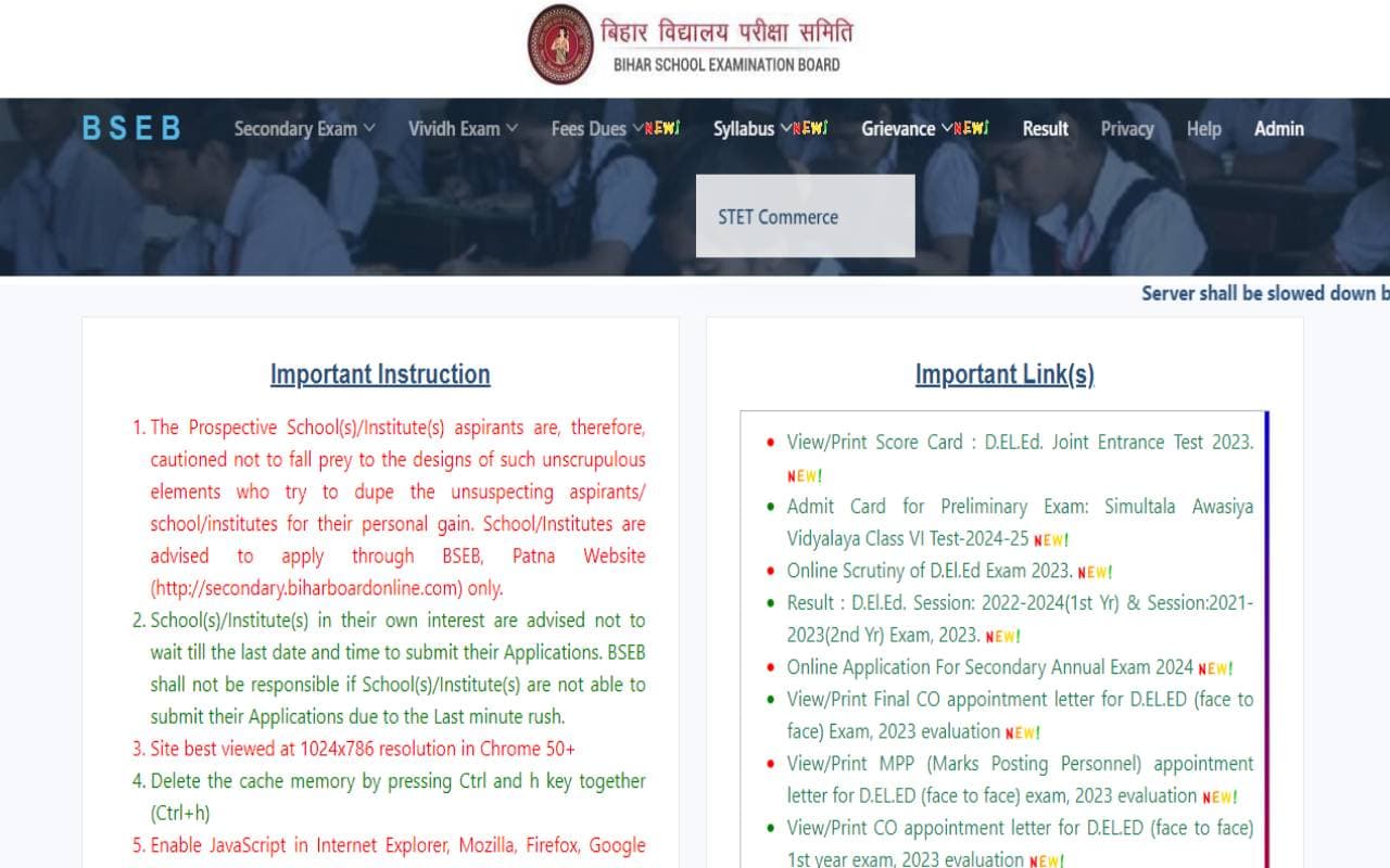 BSEB DElEd Result 2023 Declared: बीएसईबी डीएलएड के नतीजे यहां जारी, 84.11% अभ्यर्थी हुए पास BSEB DElEd Result 2023 Declared: बीएसईबी डीएलएड के नतीजे यहां जारी, 84.11% अभ्यर्थी हुए पास