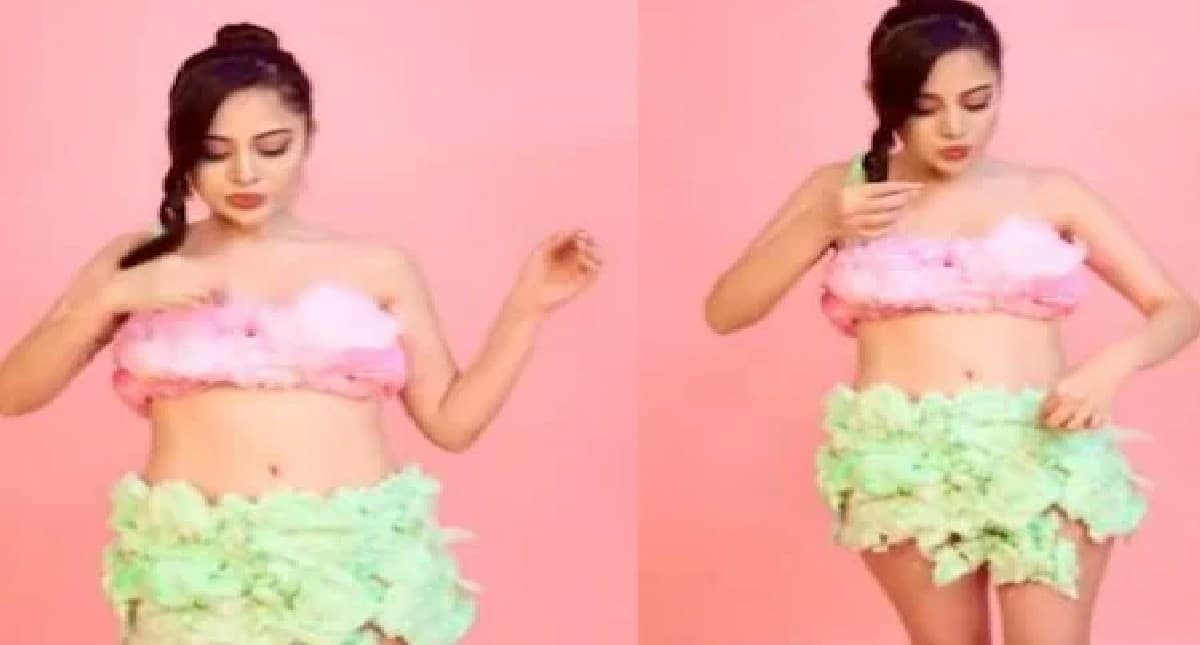 Urfi Javed Video: उर्फी जावेद ने Cotton Candy से बनाया आउटफिट, यूजर्स बोले- यह केवल आप ही कर सकती है