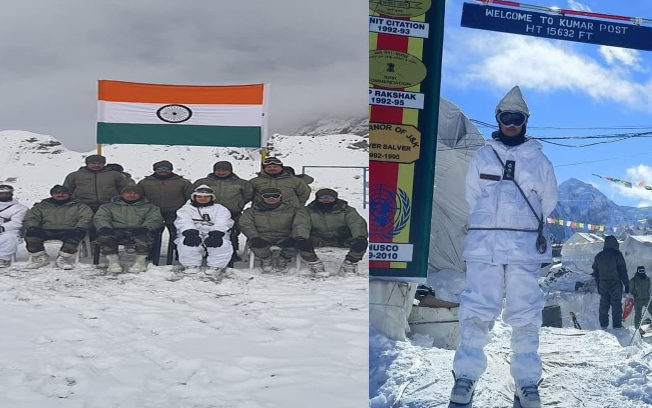 15600 फीट की ऊंचाई और माइनस तापमान में देश की रक्षा करेगी ये बेटी, Kumar Post पर तैनात हुई पहली महिला