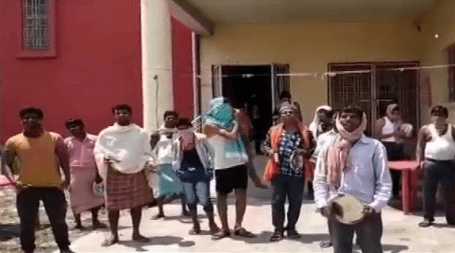 बिहार : वैशाली के क्वारेंटाइन सेंटर पर खाने को लेकर हंगामा, मजदूरों ने लगाए ये आरोप
