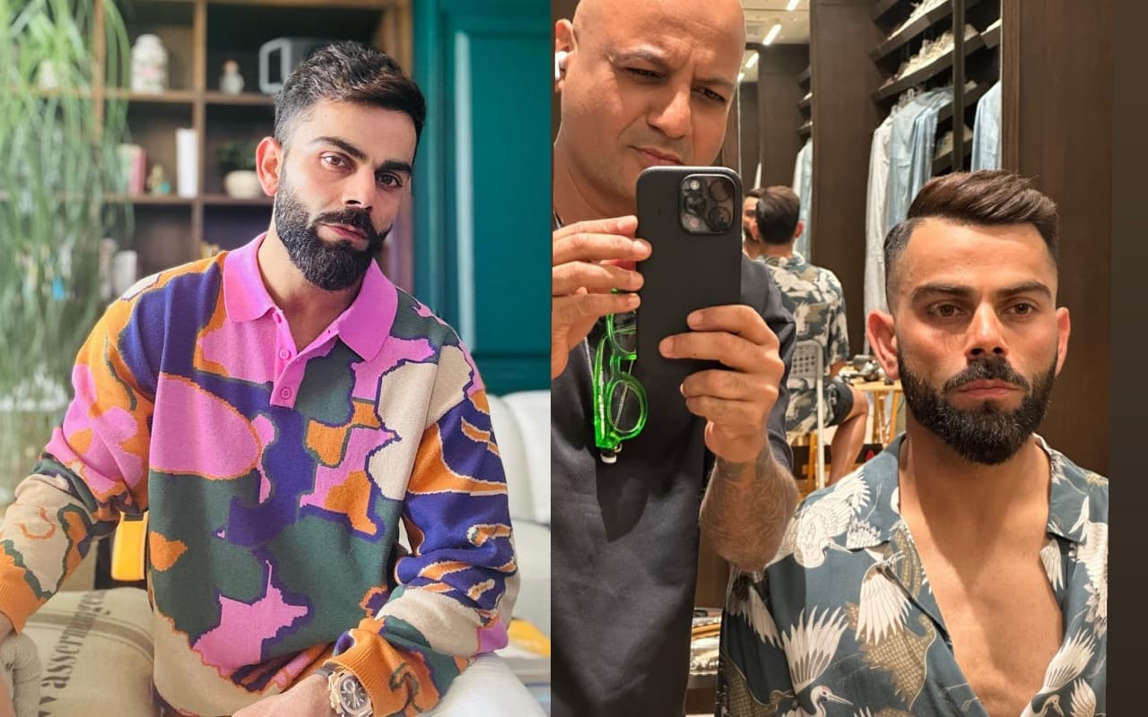 Virat Kohli Hairstyle: आईपीएल 2023 से पहले नये लुक में नजर आएं विराट कोहली, फोटो वायरल