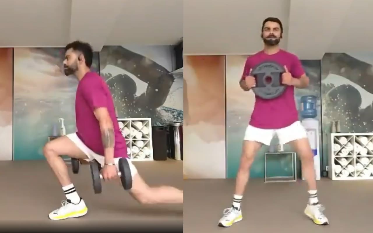 Virat Kohli ने जिम में जमकर बहाया पसीना, वीडियो शेयर कर फैंस से कही ये बात