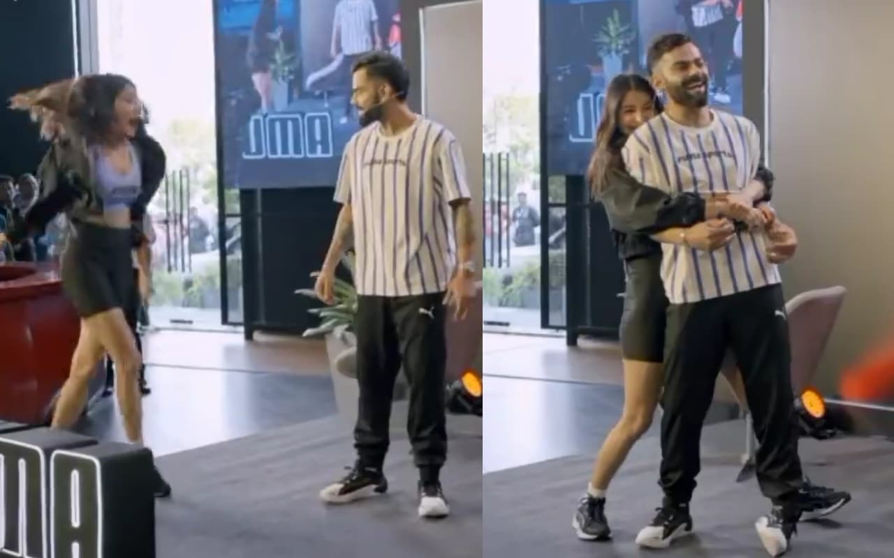 Virat Kohli Video: अनुष्का शर्मा ने पति विराट को किया 'स्लेज', कोहली ने भी दिया करारा जवाब
