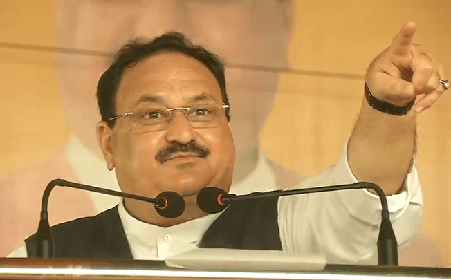 Bihar Chunav 2020: BJP अध्यक्ष का राजद पर बड़ा हमला, रैली में कहा-बाहुबल चाहिए या विकास बल?
