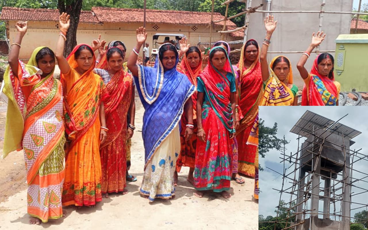 झारखंड : धनबाद के तोपचांची क्षेत्र में टेस्टिंग के दौरान ही टंकी से चूने लगा पानी, ग्रामीणों ने किया हंगामा