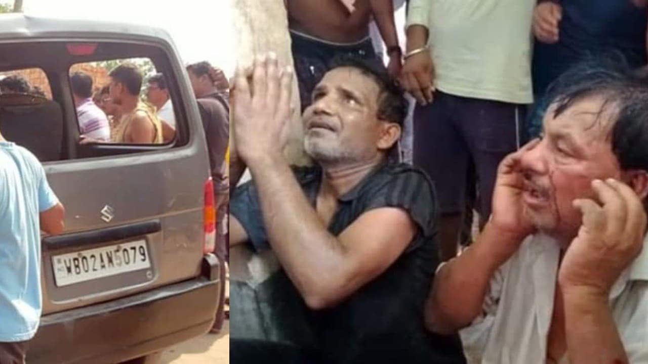 बंगाल में कार पर ऑन ड्यूटी भारत सरकार का स्टिकर लगाकर कर रहे थे बकरी चोरी, ग्रामीणों ने जमकर पीटा