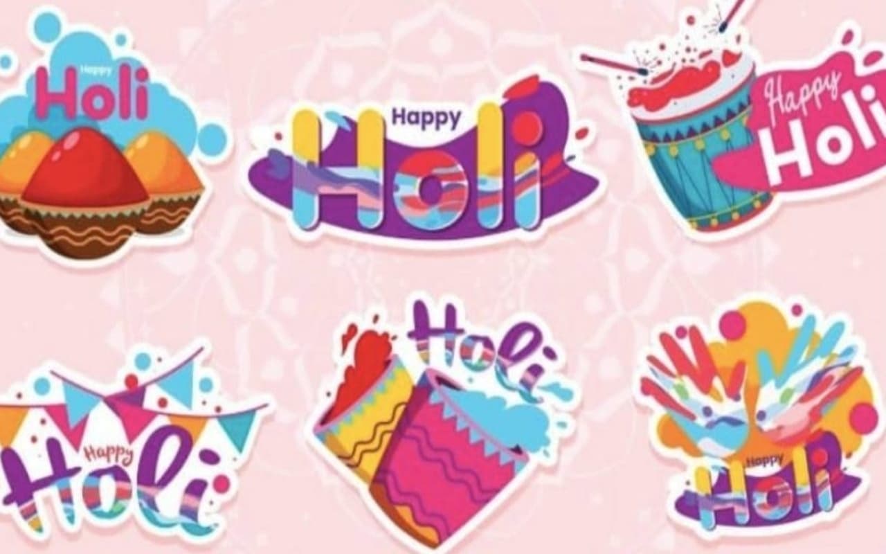 Holi WhatsApp Stickers: रंगों से भजे मजेदार होली स्टिकर्स ऐसे करें डाउनलोड और शेयर