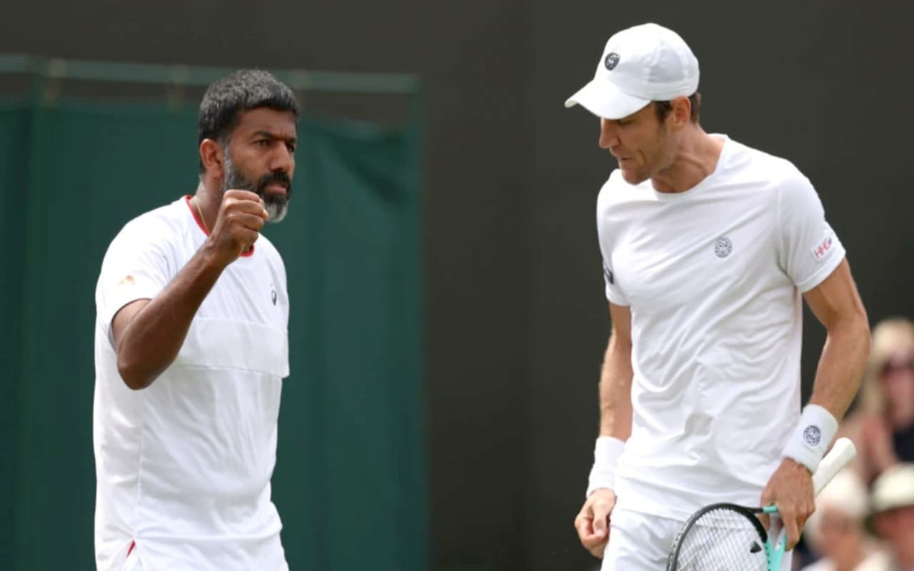 Wimbledon 2023: रोहन बोपन्ना और मैथ्यू एब्डेन की जोड़ी क्वार्टर फाइनल में, पेल-स्टेडलर को हराया