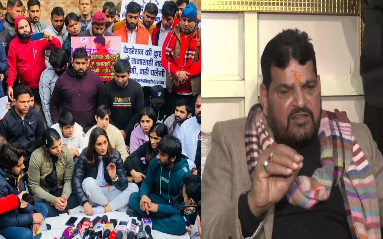 Wrestler Protest: ‘हर बार हिम्मत नहीं जुटा पाती महिला खिलाड़ी’, कुश्ती महासंघ के खिलाफ रेसलरों का धरना जारी