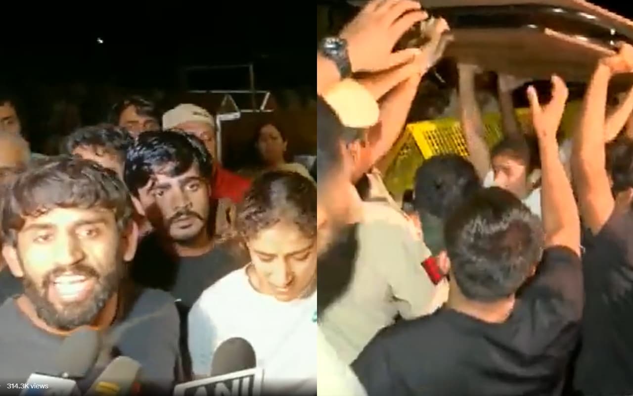 Wrestler Protest: जंतर-मंतर पर पहलवानों और दिल्ली पुलिस के बीच झड़प, महिला रेसलरों के साथ मारपीट, सिर फूटा