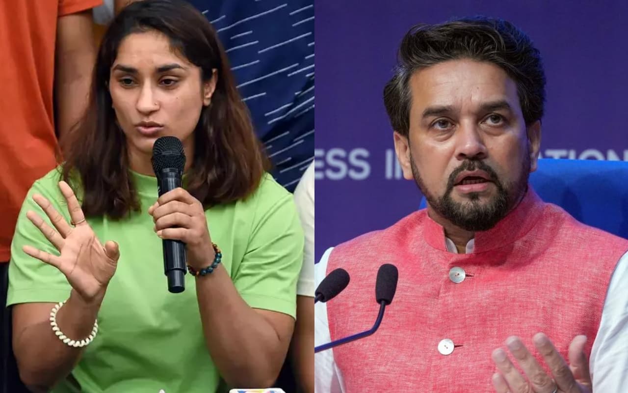Wrestlers Protest: विनेश फोगट का खेल मंत्री अनुराग ठाकुर पर आरोप, कहा- कमेटी बनाकर मामले को दबाने की कोशिश की