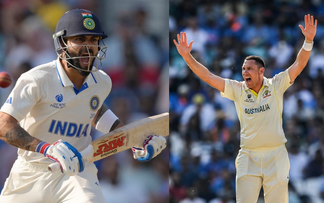 WTC Final: आखिरी दिन रोमांचक हुई जीत की जंग, इतिहास रचने के लिए भारत को चाहिए 280 रन तो ऑस्ट्रेलिया को 7 विकेट WTC Final: आखिरी दिन रोमांचक हुई जीत की जंग, इतिहास रचने के लिए भारत को चाहिए 280 रन तो ऑस्ट्रेलिया को 7 विकेट