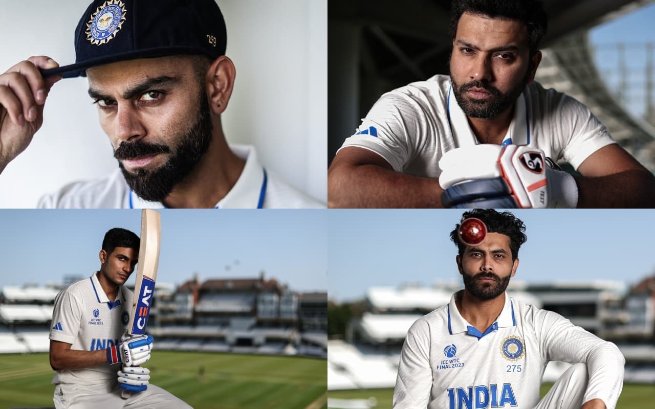 WTC Final के लिए टीम इंडिया के खिलाड़ियों ने करवाया धांसू फोटोशूट, नयी जर्सी में दिखा अलग तेवर, देखें PHOTOS