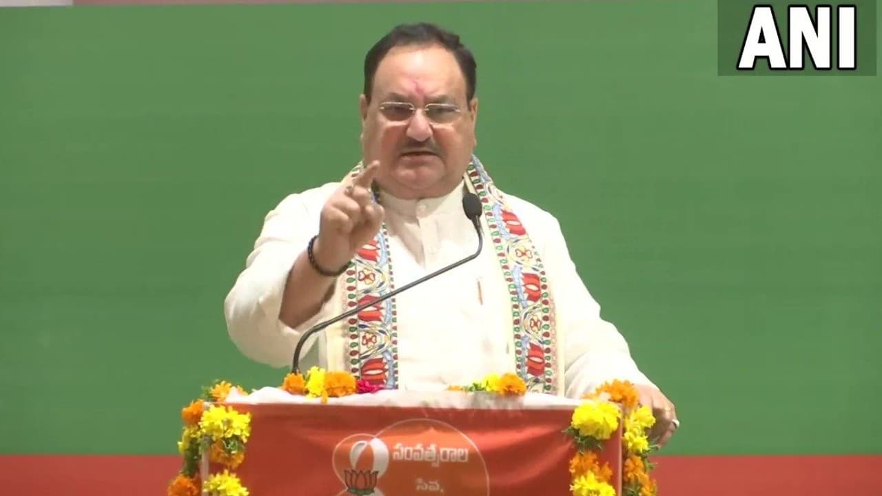 BJP: आंध्र प्रदेश में जनसभा को जेपी नड्डा ने किया संबोधित, कहा- कृषि बजट में  हुई 10 गुना वृद्धि