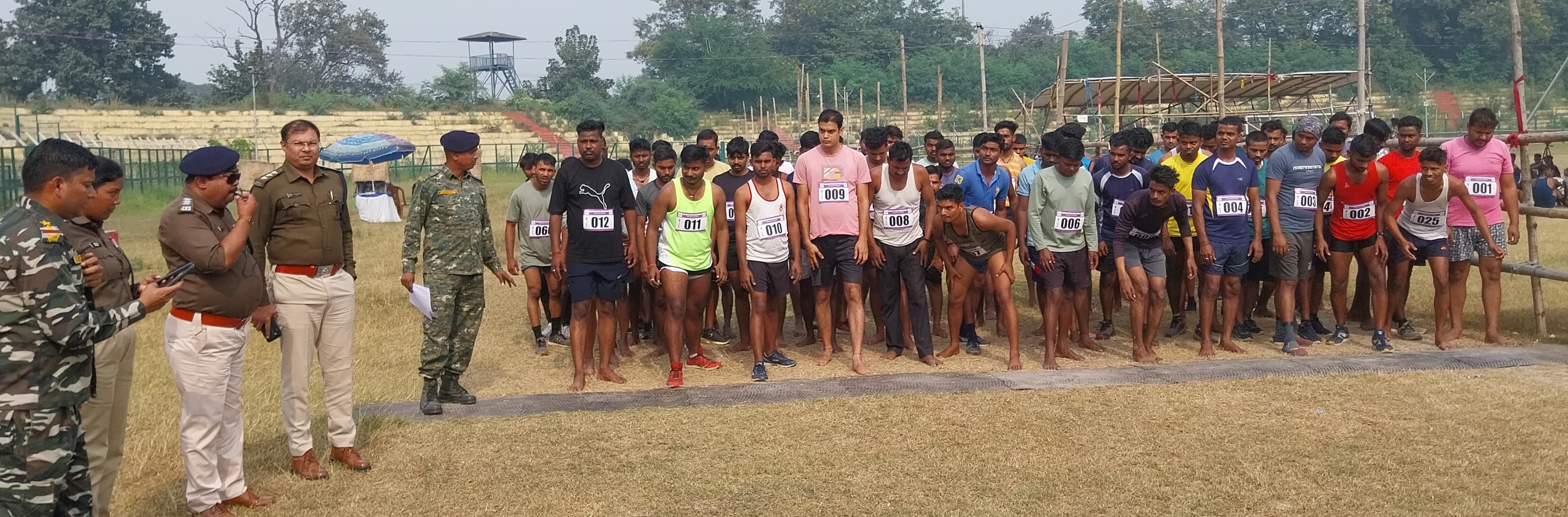 बोकारो : होमगार्ड भर्ती में 550 से अधिक अभ्यर्थियों ने लगायी दौड़