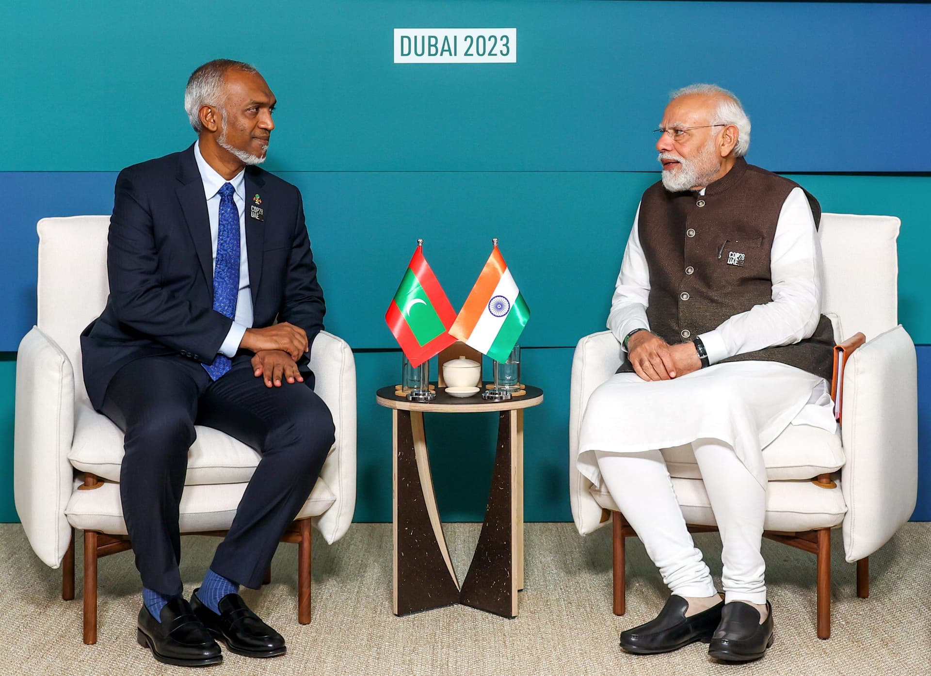 मालदीव लक्षद्वीप विवादः चीन से लौटते ही मुइज्जू ने तरेरी आंख, भारत के खिलाफ दे दिया बड़ा बयान