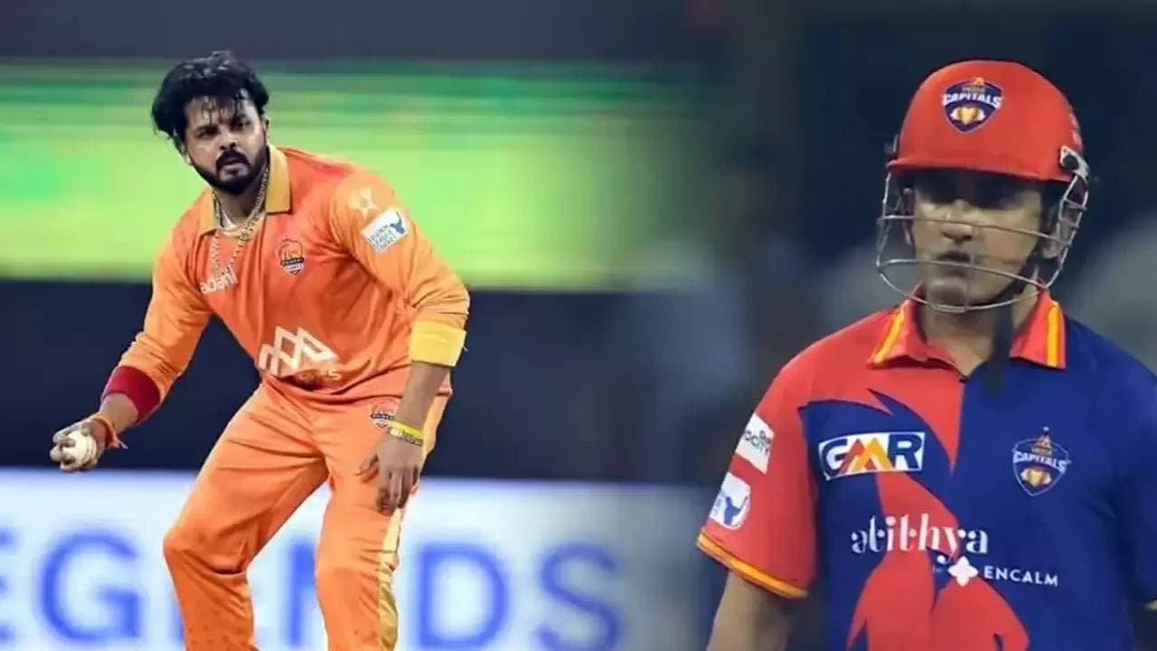 Legends League Cricket में भिड़े गंभीर और श्रीसंत, काफी देर तक चली लड़ाई