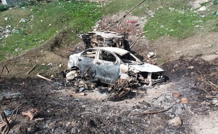 भागलपुर: नवगछिया के रंगरा में अपहृत महिला की हत्या के बाद उपद्रव, पथराव, वाहनों को फूंका