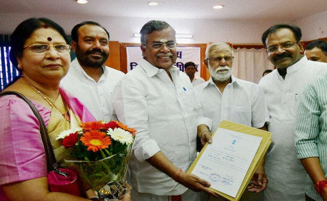 भाजपा के गणेशन मध्यप्रदेश से राज्यसभा के लिये निर्विरोध निर्वाचित