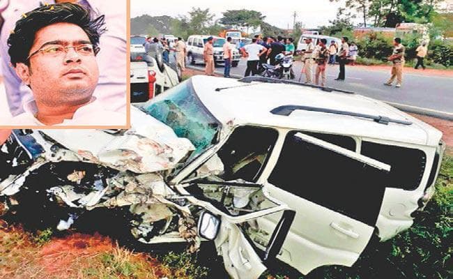 तृणमूल सांसद के वाहन को ट्रक ने मारी टक्कर, दुर्घटना में अभिषेक बनर्जी घायल