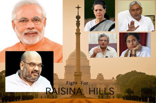 राष्ट्रपति चुनाव 2017 : मोदी-शाह के धोबियापछाड़ से विपक्ष चित्त, एकजुट होने से पहले ही हारा
