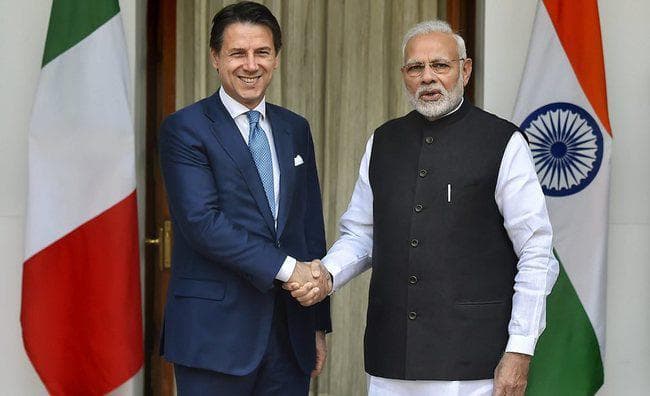 मोदी से मिले इटली के PM कोंटे, दोनों देश अपने संबंधों को और प्रगाढ़ बनाने पर सहमत
