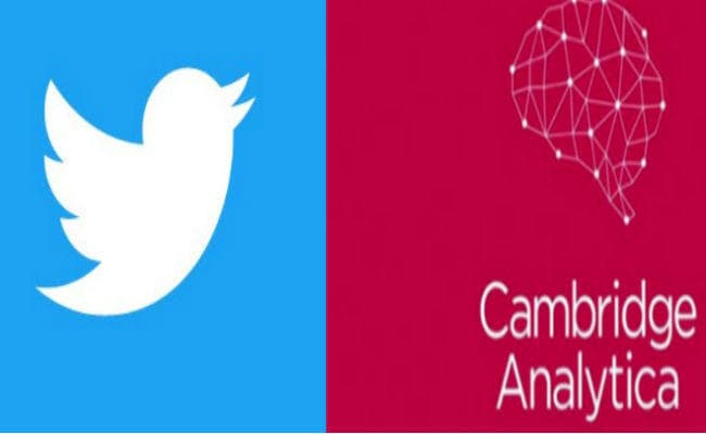 फेसबुक के बाद अब ट्विटर भी कटघरे में, कैंब्रिज एनालिटिका को बेचा डेटा