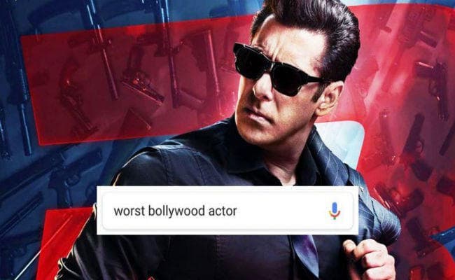 WHATT: ”रेस 3” की वजह से सलमान को गूगल ने बताया सबसे खराब एक्टर? WHATT: ”रेस 3” की वजह से सलमान को गूगल ने बताया सबसे खराब एक्टर?