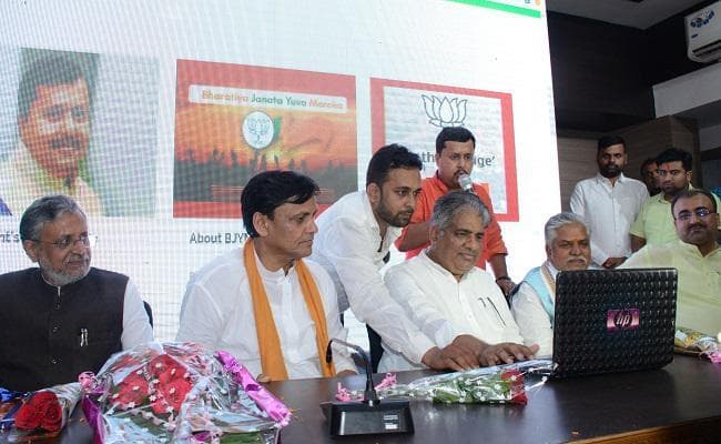 भाजपा ने अप्रवासी बिहारी युवाओं को जोड़ने के लिए वेबसाइट लांच किया