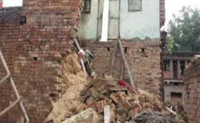 रामपुर मुहल्ला और बोधगया में  सात मकान गिरे, दो लोग घायल