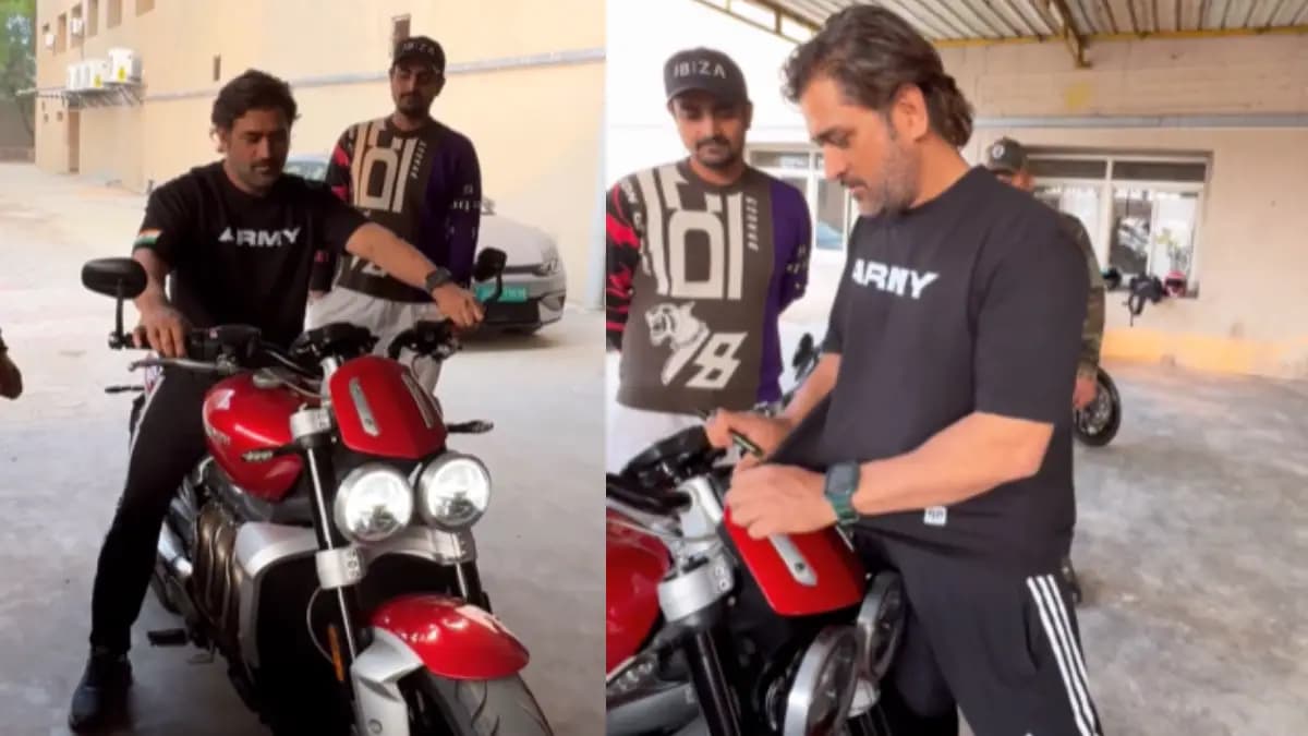 कौन है प्रकाश जिसके बाइक को  एमएस धोनी ने किया साफ, वीडियो इंटरनेट पर मचा रही है धूम