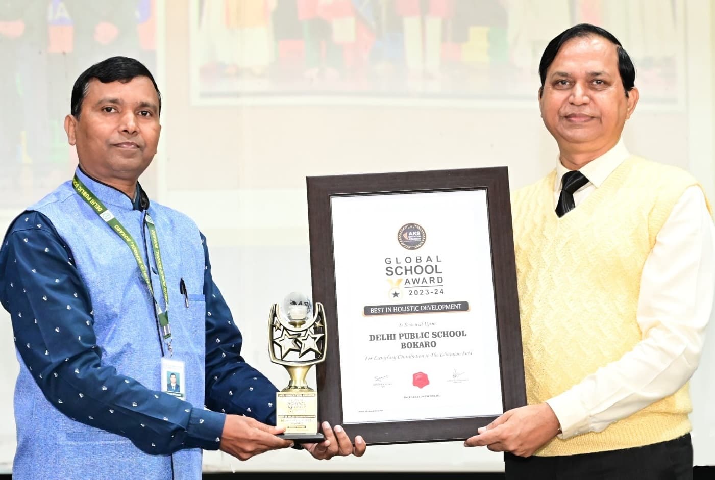 70 देशों के प्रतिनिधियों के बीच झारखंड से डीपीएस बोकारो को मिला ‘ग्लोबल स्कूल अवार्ड 2023’