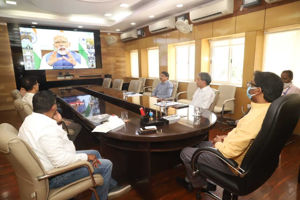 Coronavirus Outbreak: PM नरेंद्र मोदी के साथ वीडियो कॉन्फ्रेंसिंग में शामिल हुए CM हेमंत सोरेन