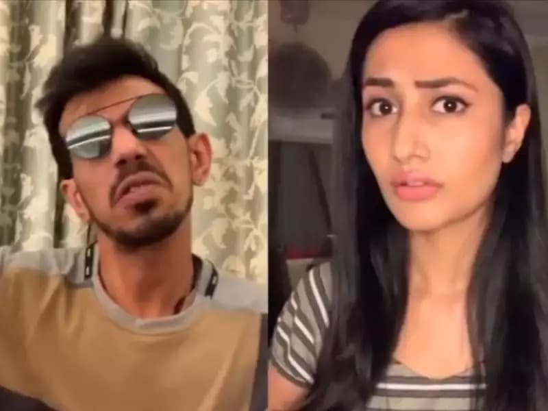 कुत्ते को गुब्बारों से बांधकर उड़ाने वाले यूट्यूबर पर भड़के चहल और धनश्री वर्मा, गुस्से में कह दी ये बात