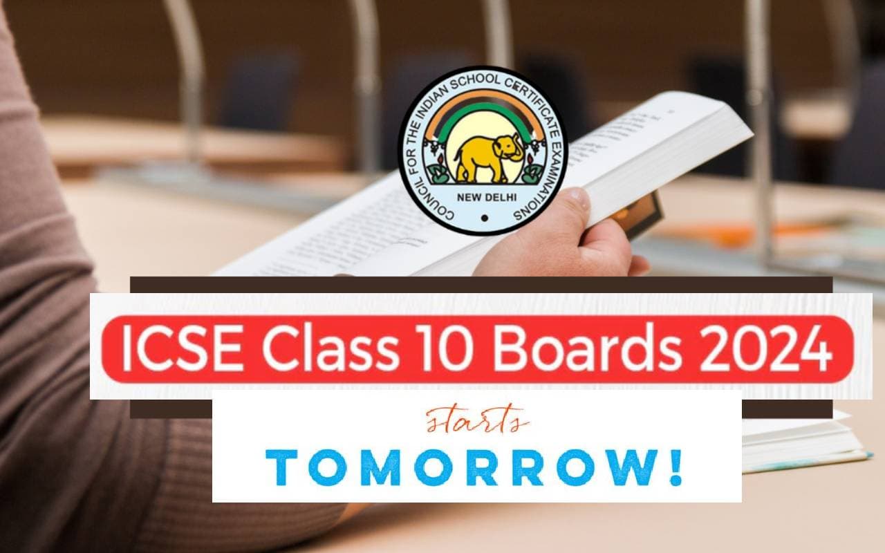 ICSE Board Exam 10वीं की परीक्षा कल से से शुरू, जानें लें जरूरी गाइडलाइन्स