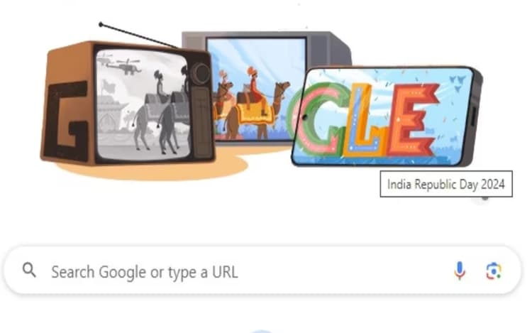 Republic Day 2024 Google Doodle: 75वें गणतंत्र दिवस पर गूगल ने डूडल में दिखाई टेलीविजन युग के बदलाव की झलक