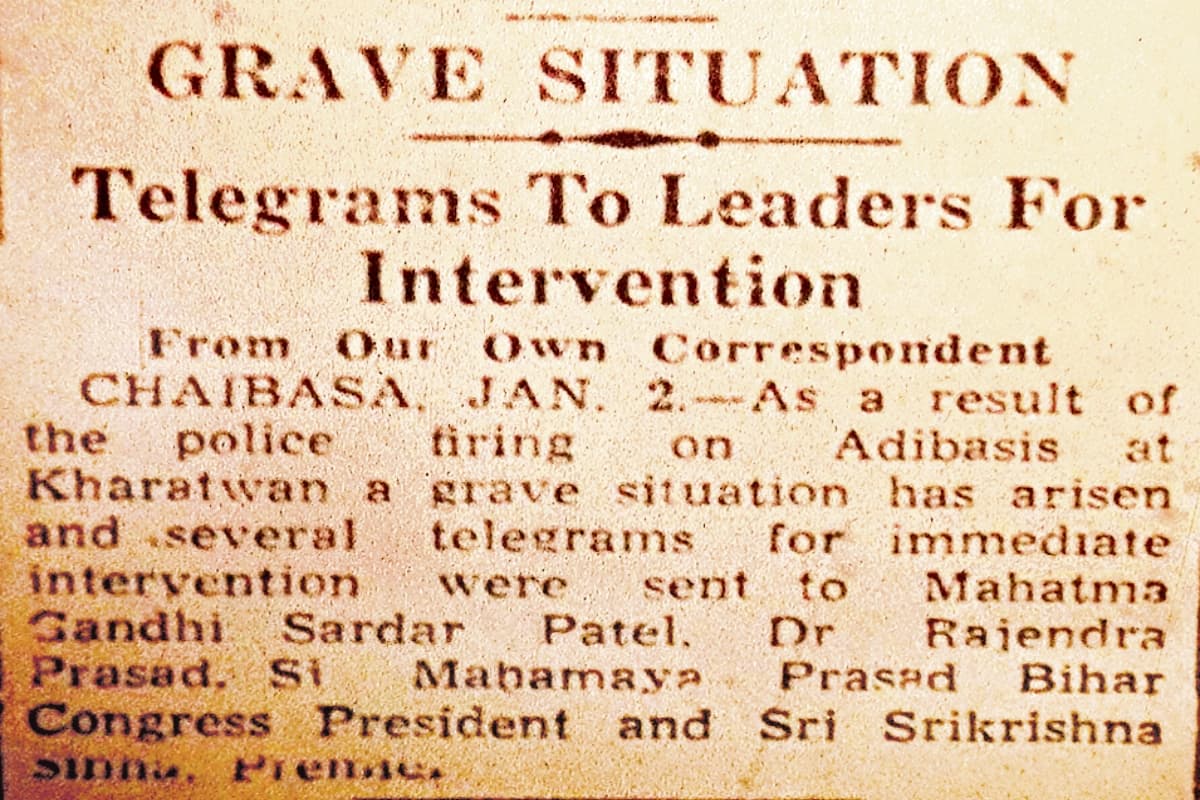 खरसावां गोलीकांड के बाद गांधी-पटेल को गया था टेलीग्राम, फिर क्या हुआ, जानें पूरा इतिहास