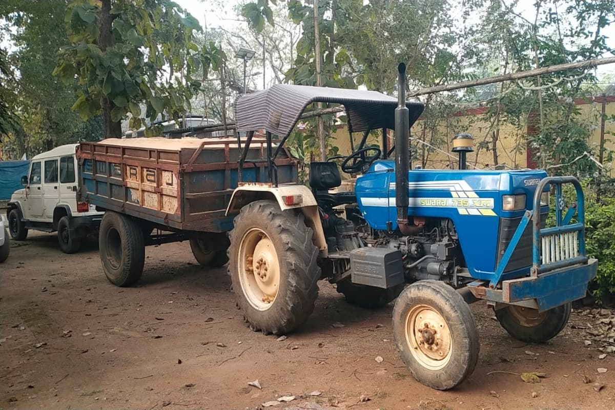 सोनुआ में खनन विभाग का छापा, अवैध बालू लदे तीन वाहन जब्त, बालू माफियाओं में हड़कंप