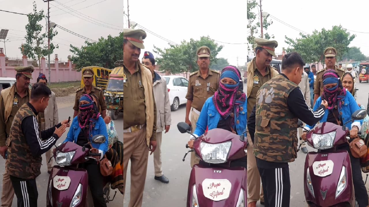 ‘आसान नहीं है पापा के गिफ्टेड को संभालना!’ बिना हेलमेट वाली लड़की का वीडियो वायरल