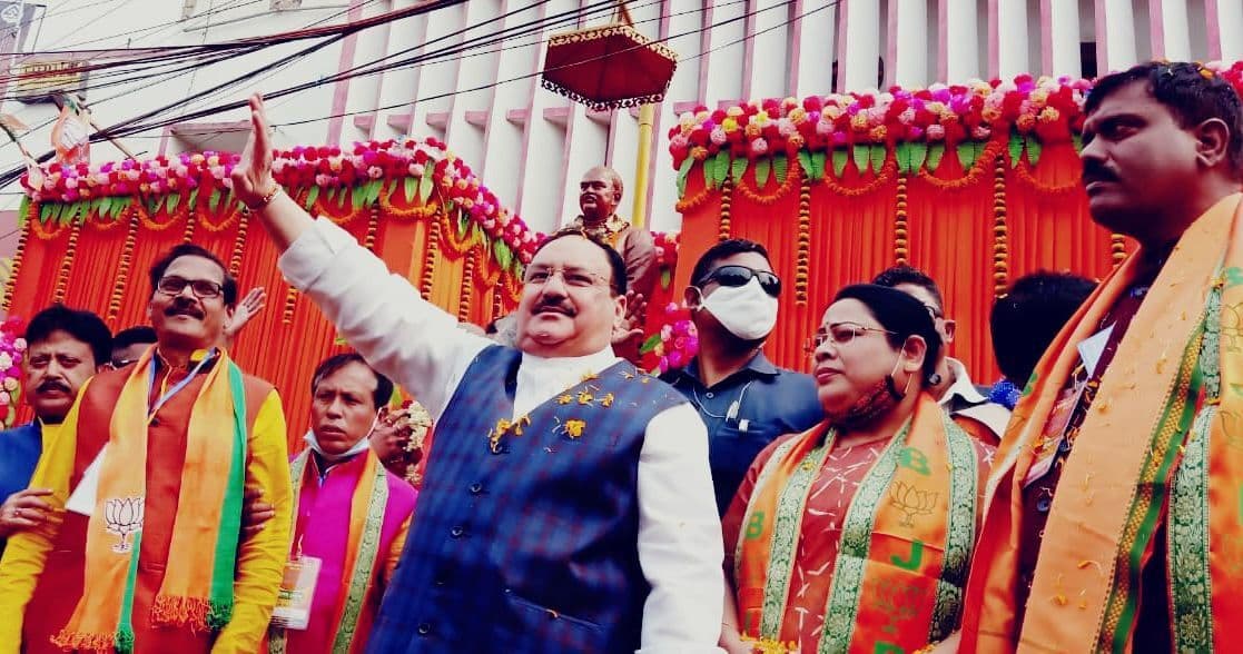 मालदा में गरजे जेपी नड्डा, ‘पीशी-भाईपो’ का तोलाबाजी, तुष्टिकरण और भ्रष्टाचार खत्म होगा, बंगाल बनेगा सोनार बांग्ला