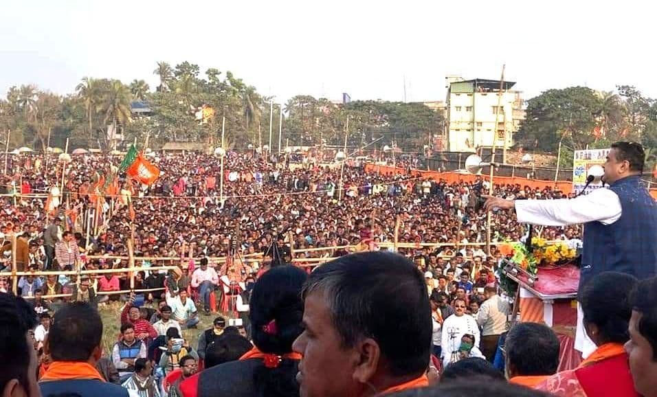 ममता और तृणमूल पर बरसे शुभेंदु, कहा, लूट की सरकार को जड़ से उखाड़ फेंकना है