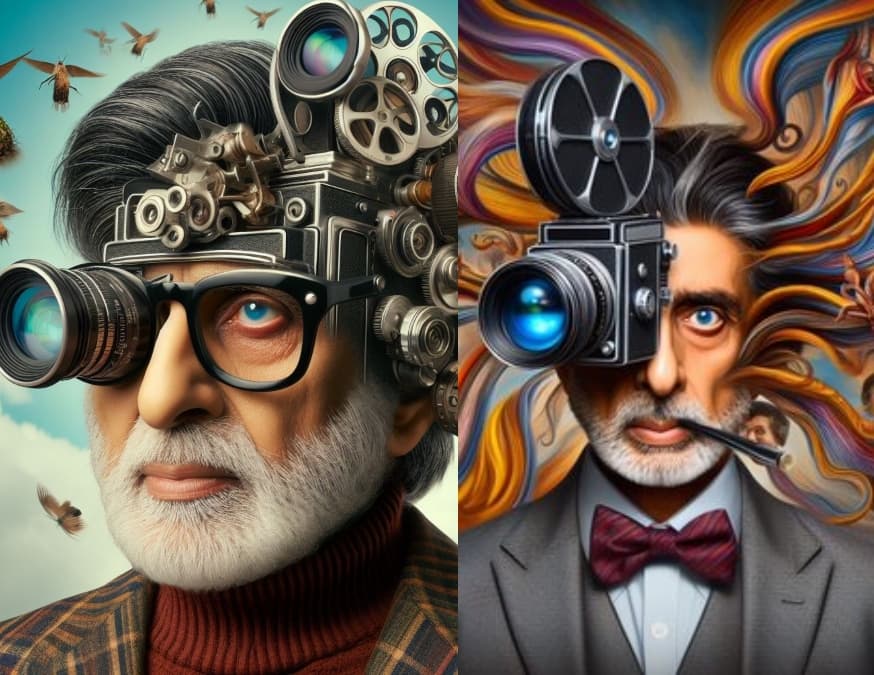 Amitabh Bachchan ने बनाया अपना AI अवतार, दिखाई 55 साल के अपने सिनेमाई सफर की झलक Amitabh Bachchan ने बनाया अपना AI अवतार, दिखाई 55 साल के अपने सिनेमाई सफर की झलक