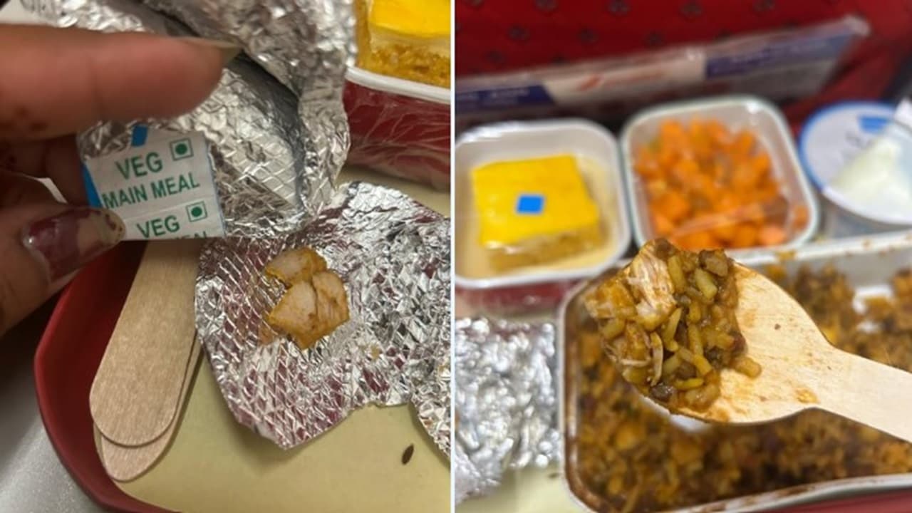 Air India: फ्लाइट में मिली ‘वेज थाली’ में निकला चिकेन, एयर इंडिया पर भड़के यात्री,फिर एयरलाइंस ने दिया ये जवाब