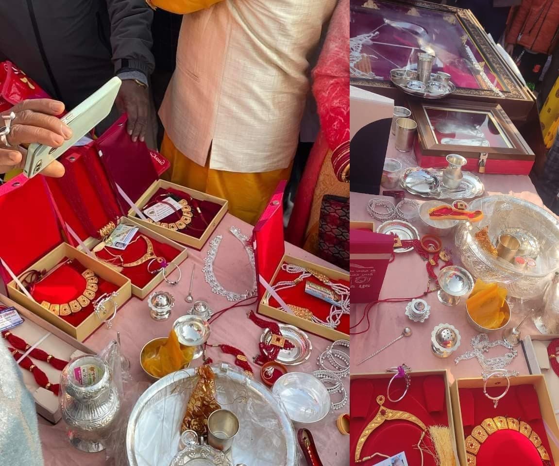 Ayodhya: अयोध्या पहुंचे प्रभु श्रीराम के ससुराल जनकपुरी नेपाल से आए उपहार