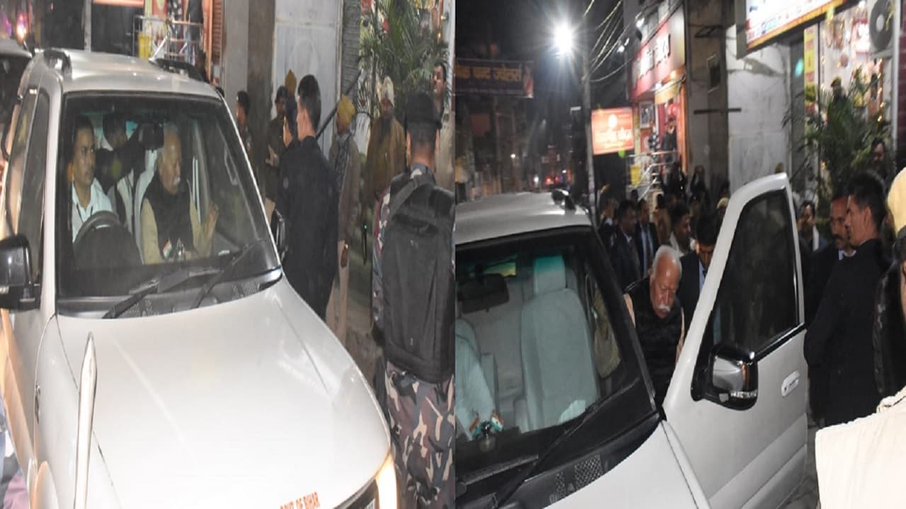 बिहार: RSS चीफ मोहन भागवत कड़ी सुरक्षा के बीच पहुंचे भागलपुर, मेंहीं आश्रम में आज संतों से करेंगे मुलाकात